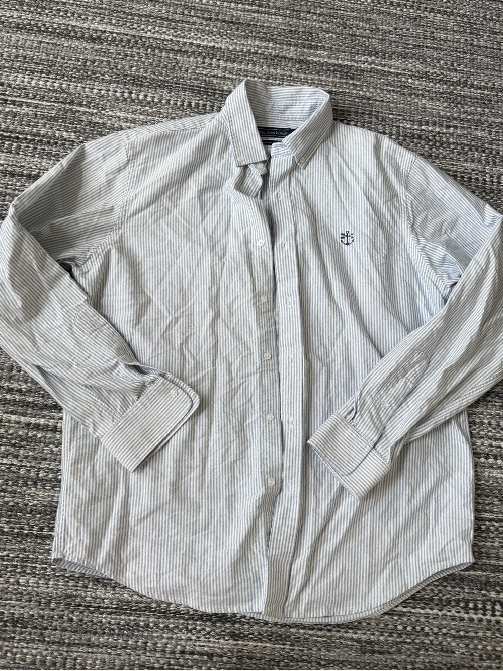 Kiel James Patrick Men's Long Sleeve Button-Down Classic Fit Oxford Shirt Size L